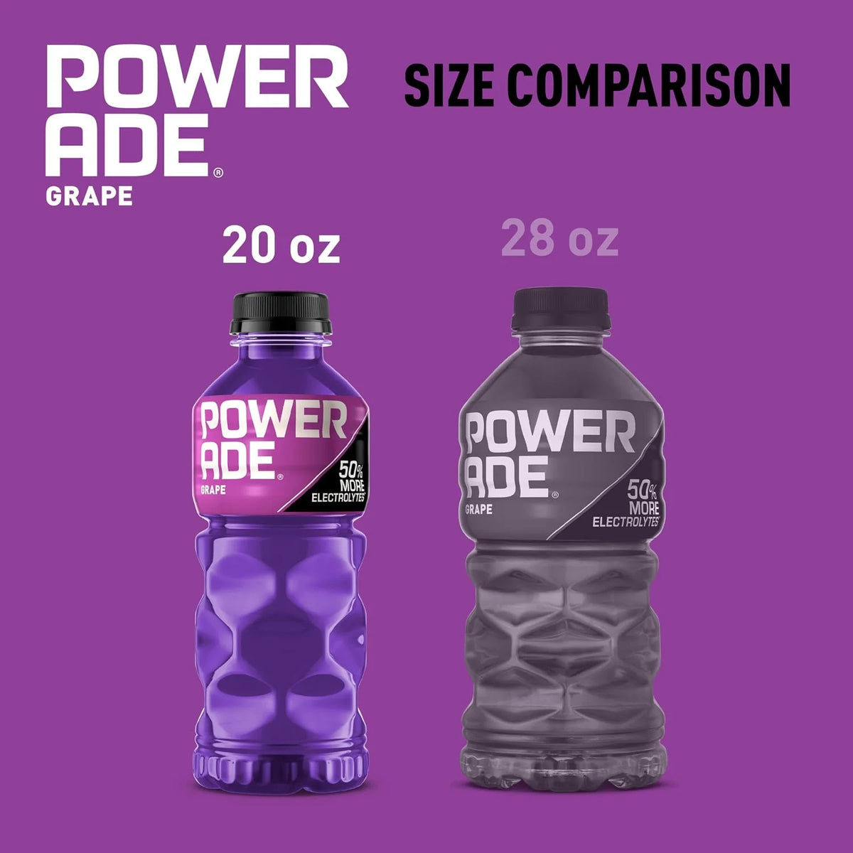 POWERADE Sports Drink Grape, 20 Ounce (Pack of 8)