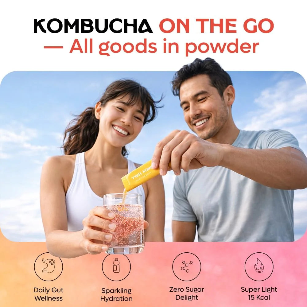DALAMHARI Kombucha Powder Packets-Schisandra Berry 20T Tea Drink Sugar Free