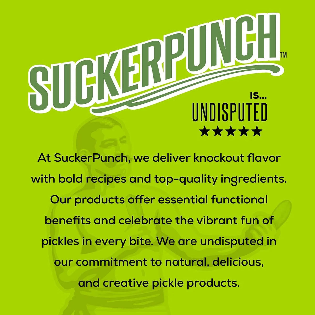 Suckerpunch Electrolyte Pickle Juice Shot, Spicy Dill, 2oz, 12 Pack