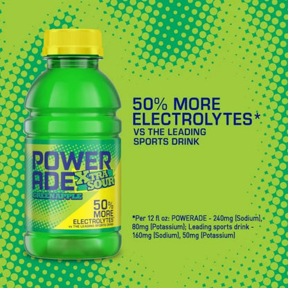 POWERADE Green Apple XTRA Sour 12oz 8pk