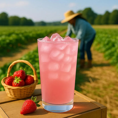 EVERYDAZE Drinkcation Zero Sugar Ready to Drink Fruit Ade with Real Fruit Concentrate | Korean Convenience Store Drink | 7.8 fl oz Pouches x (10 Pack), Low Calorie (Strawberry Lemon Bliss)
