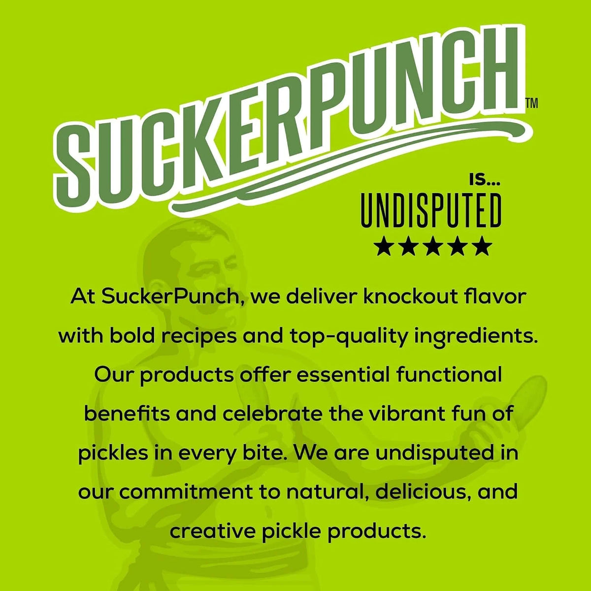 Suckerpunch Electrolyte Pickle Juice Shot, Spicy Dill, 2oz, 12 Pack