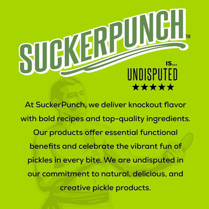 Suckerpunch Electrolyte Pickle Juice Shot, Spicy Dill, 2oz, 12 Pack