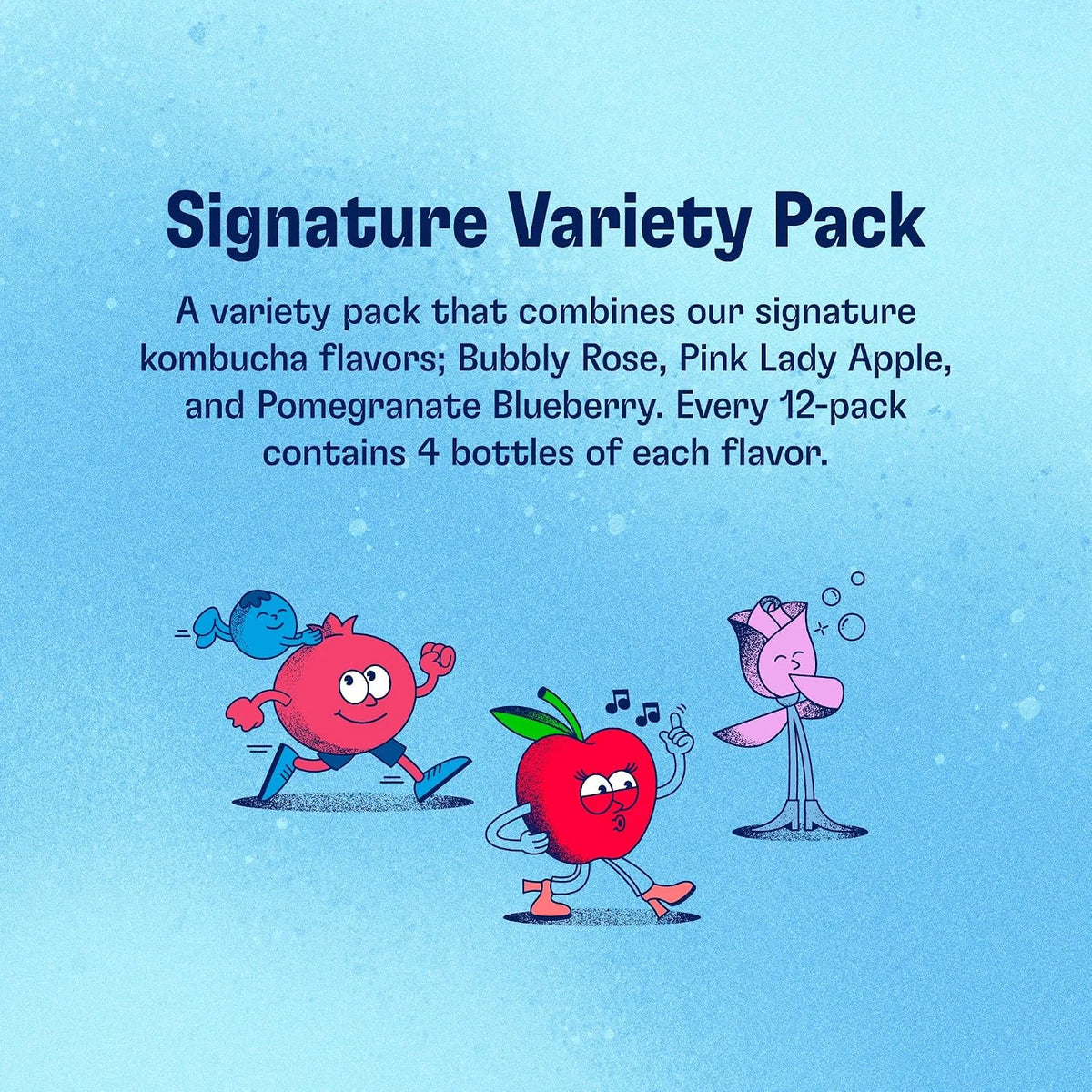 Health-Ade Signature Variety Pack Kombucha Tea, Organic Drink with Living Probiotics, Detoxifying Acids, Supports Gut Health, Non-GMO, Vegan, Gluten Free, 12 Pack (16 Fl Oz Bottles)
