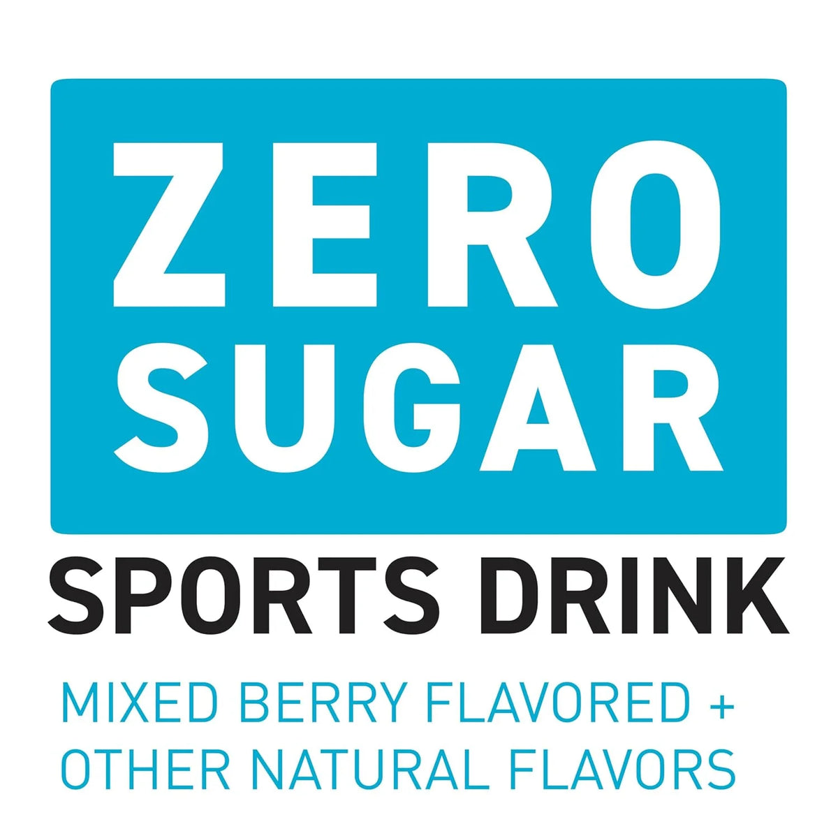POWERADE Electrolyte Enhanced Zero Sugar Mixed Berry Sports Drink, 20 Ounce (Pack of 8)